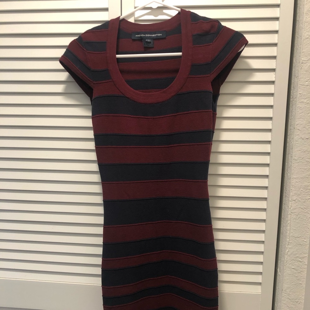 French connection striped dress.
